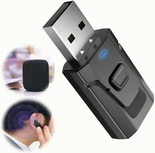 Vista 3 de Transmisor Bluetooth, 4 en 1 USB Bluetooth5.0 receptor de calidad de sonido claro Plug and Play Adaptador de audio estable