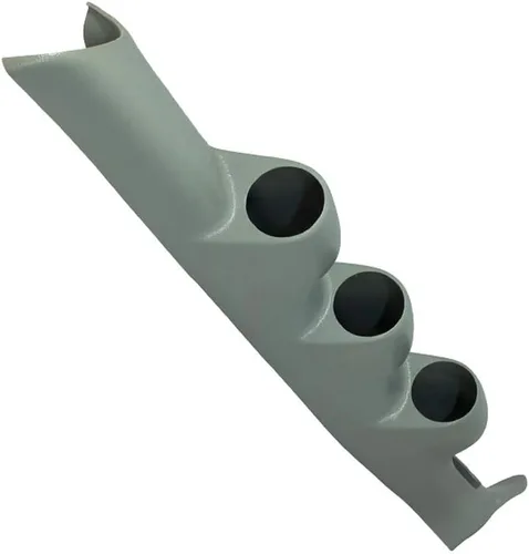 GlowShift Cápsula gris de triple pilar compatible con Mitsubishi Lancer Evolution Evo 8 2003-2007 - Recorte de altavoz de pilar A - Color de fábrica