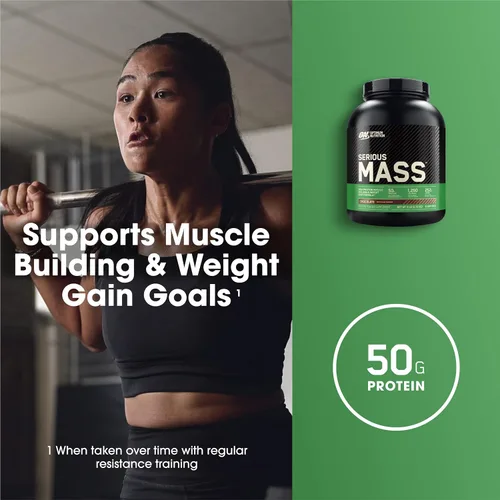 Vista 3 de Proteína para ganar peso Serious Mass Gainer de Optimum Nutrition, 1054620, Banana, 1, 1