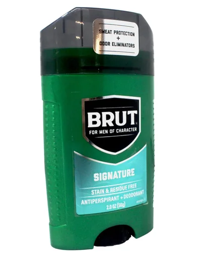 Vista 2 de Brut Antitranspirante/desodorante para hombre 24 horas, aroma sólido característico, 2 onzas, paquete de 4