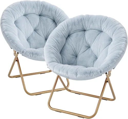 Vista 18 de Magshion Silla de Platillo para Adultos, Cómoda Silla de Descanso para Sala de Estar para Rincón del Dormitorio, Dormitorio Universitario