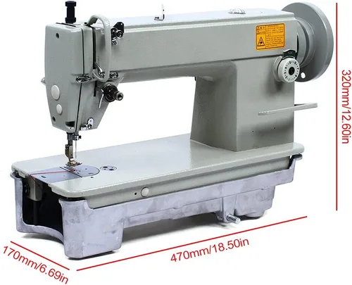 Vista 5 de TFCFL Máquina de coser industrial, máquina de coser de punto de bloqueo de material grueso resistente con dispositivo de lubricación automática 3000