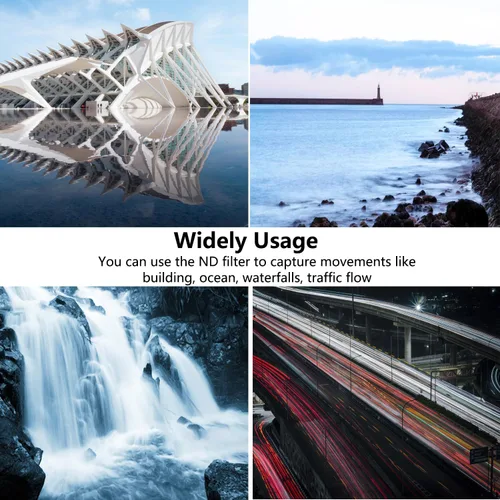 Vista 7 de Filtro ND64 de 2.283 in, filtro de densidad neutra de 6 paradas para lentes de cámara, revestimiento multiresistente de 16 capas, vidrio óptico