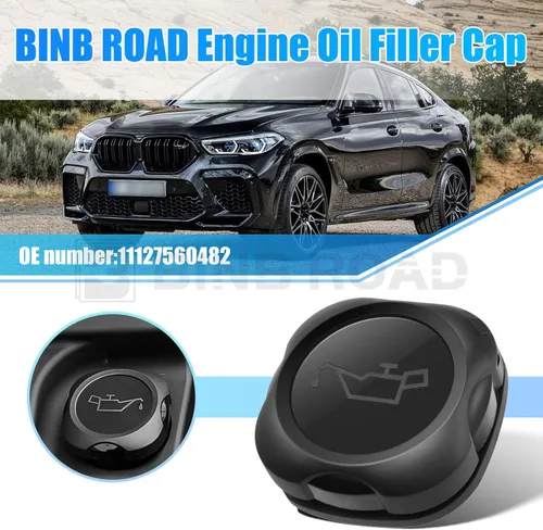 Vista 7 de Tapa de llenado de aceite de motor 11127560482 compatible con BMW 128i 328xi 335i 528i 535i 740i X1 X3 E90 E91 E92 E83