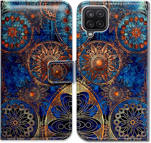 Vista 19 de Bcov Funda para Galaxy A12, funda de cuero con tapa y soporte para ranura para tarjeta y soporte para Samsung Galaxy A12 2021
