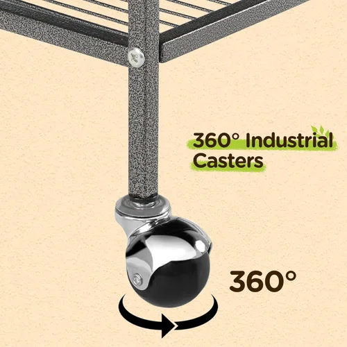 Vista 7 de Jaula para pájaros Yaheetech de 132 cm de pie, jaula grande de acero forjado para loros, jaula de vuelo para cacatúas grises africanas, cuáqueros