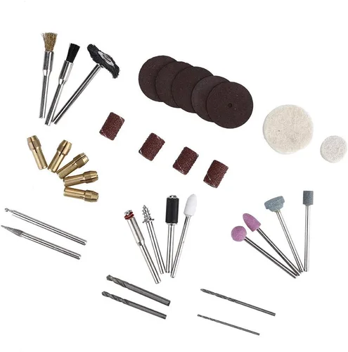 Vista 5 de Kit de herramientas rotativas eléctricas de 34 piezas, accesorio para moler y pulir proyectos de manualidades caseras