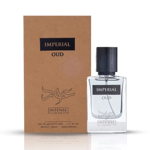 Vista 2 de INTENSE ELITE Imperial Oud EDP 1.7 fl oz (1.67oz) - Fragancia de lujo con caja magnética - Aroma Oud de larga duración para hombres - Juego