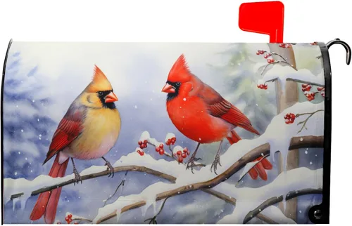 Vista 10 de Fundas magnéticas para buzón de hojas de eucalipto de primavera, tamaño estándar de 21 x 18 pulgadas, hojas verdes, decoración de buzón