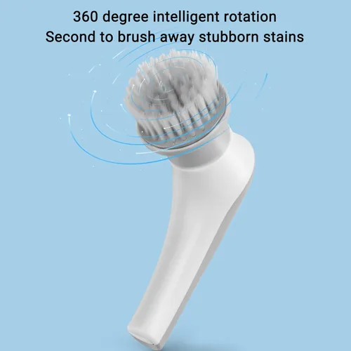 Vista 7 de Depuradores eléctricos giratorios, herramientas de limpieza eléctricas con 3 cabezales de cepillo, cepillo de limpieza recargable por USB, cepillo