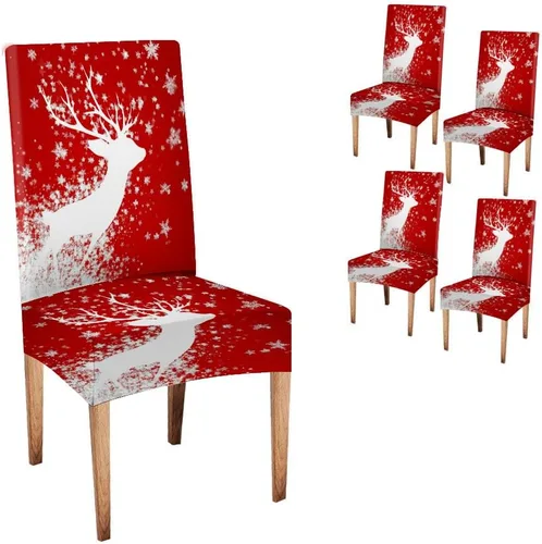 Vista 6 de CAPSCEOLL - Juego de 2 fundas para sillas elásticas, extraíbles y lavables, fundas para sillas Parson para sala de estar, comedor, cocina