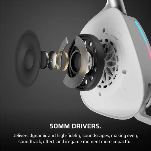 Vista 5 de Corsair Void v2 - Auriculares inalámbricos para juegos con Bluetooth para PC, PS5, PS4, Switch, móvil, Dolby Atmos, batería de 70 horas, doble