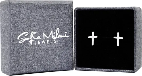 Vista 2 de SOFIA MILANI - Pendientes Mujer Plata 925 - Pendiente Cruz - 20902, Plata, no aplica