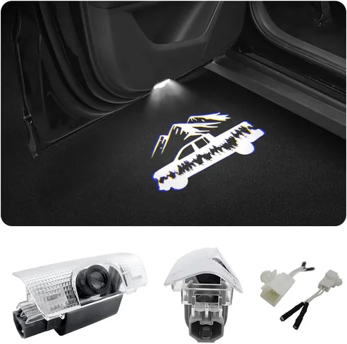 Vista 11 de 2 PCS Luces LED con Logo para Puerta de Auto Compatibles con 4Runner 2010-presente Proyector de Cortesía Luz de Bienvenida Láser Lámpara de Charco