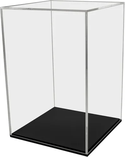 Vista 15 de Marketing Holders Caja de acrílico de 10 pulgadas sin tapa Plaza blanca Producto al por menor Riser One Open Side Merchandise Storage Box Flippable