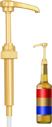 Dispensador de bomba de jarabe de café Fresh Finest, compatible con Torani, Davinci, Jordans Skinny Syrups, se adapta a botellas de 25.4 oz/750 ml,