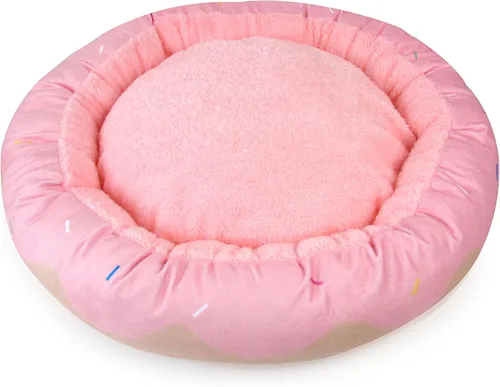 Vista 31 de TONBO Cama de Felpa Suave Pequeña Linda y Acogedora de Aguacate para Perros y Gatos, Compatible con Lavadora y Secadora (Aguacate)