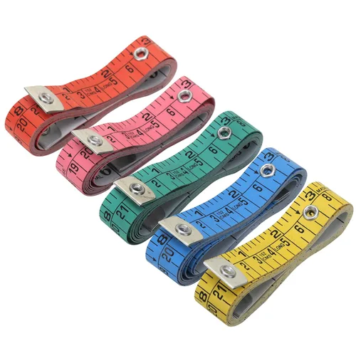 RAAJSEE Cinta métrica flexible de 5 piezas | Cinta métrica precisa para medidas corporales, pérdida de peso y médicas | Regla de costura de tela de
