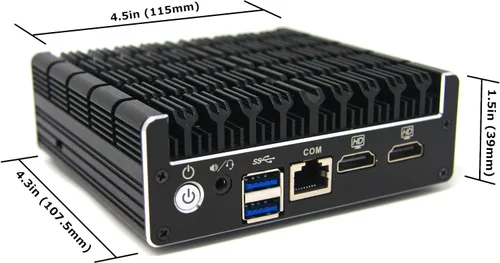 Vista 4 de Protectli Vault FW4B - Micro Aparato de Firewall de 4 Puertos/Mini PC - Intel Quad Core, AES-NI, 8 GB de RAM, SSD mSATA de 120 GB