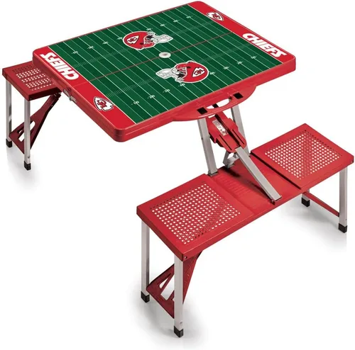 Vista 41 de Picnic TIME NFL Football Field Folding Picnic Table, Camping Table, Outdoor Table with Umbrella Hole