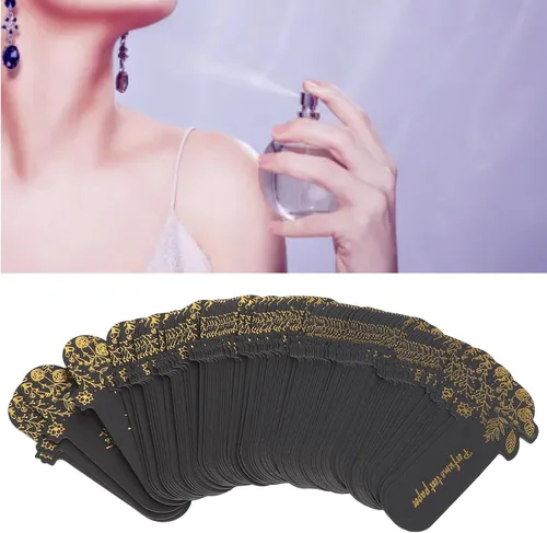 Vista 3 de 100 tiras desechables para probador de perfumes, papel de prueba, papel de difusión para aromaterapia, pruebas de fragancias, pruebas de alcohol