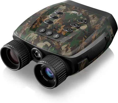 VisioGear Night Thunder X3 Gafas de visión nocturna - Prismáticos de visión nocturna de 4K con modo de color AI para adultos con foto de 40MP,