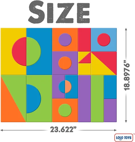 Vista 3 de LOLO TOYS Bloques de espuma de construcción grandes para niños pequeños – Bloques de construcción gigantes gigantes grandes (30 piezas)