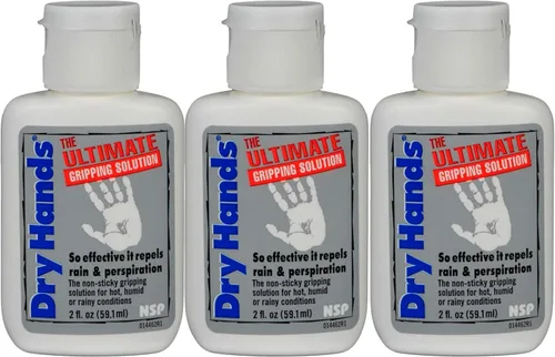 Dry Hands Solución de agarre definitiva de 2 oz para golf/deportes, paquete de 3
