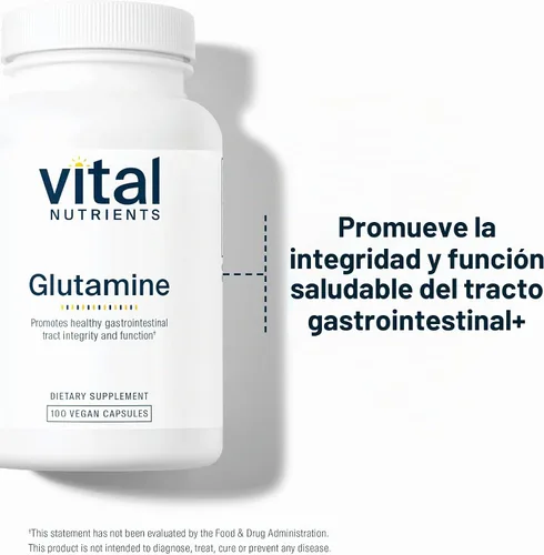 Vista 6 de Vital Nutrients Glutamina, 90 Cápsulas