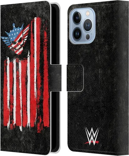 Vista 11 de Head Case Designs Officially Licensed WWE American Nightmare Flag Cody Rhodes Leather Wallet Case Compatible with Apple iPhone 7 Plus/iPhone 8 Plus