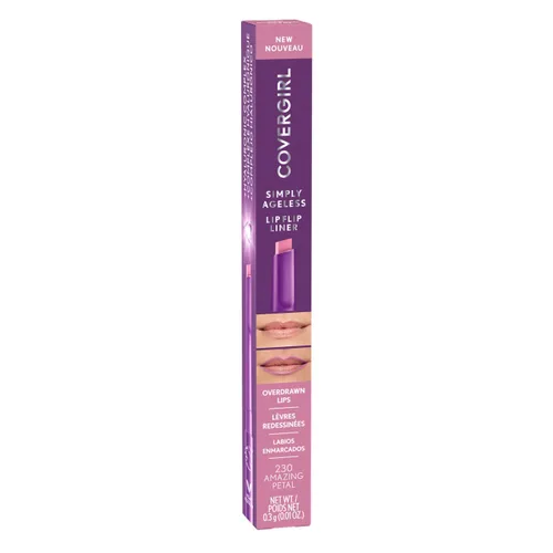 Vista 2 de COVERGIRL Simply Ageless Lip Flip Liner, Amazing Petal, paquete de 1