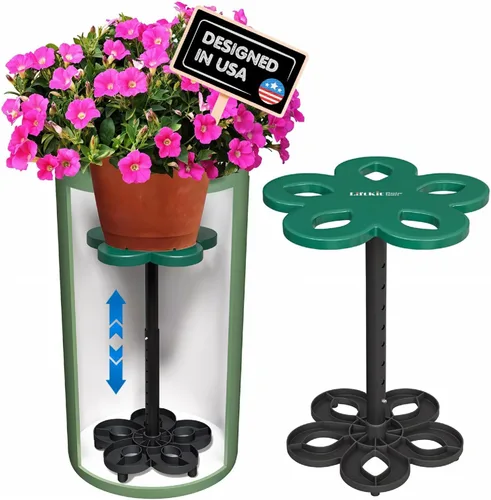 Vista 6 de Lift Kit Planter Insert Elevador corto cónico para plantas con parte inferior de macetas altas y recipientes grandes para plantas