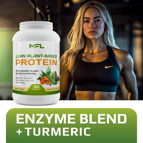 Vista 7 de MFL - Proteína vegana a base de plantas, sin gluten, sin lácteos, sin OMG, sin lactosa, apta para dieta cetogénica, 2.12 libras (grano de vainilla)