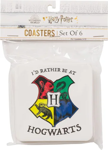 Vista 20 de Silver Buffalo Harry Potter Constellations - Juego de posavasos de cristal de 4 piezas, multicolor (HP26175A)