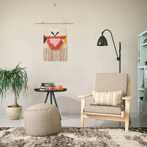 Vista 7 de WILLOWDALE Telar de Tejer, Kit de Telar de Madera de 16.5" L x 15.7" W, Telar de Tapicería para Arte de Tejido Creativo DIY y Manualidades, Ideal