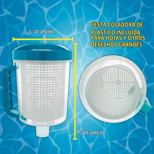Vista 3 de U.S. Pool Supply Atrapasador de hojas de piscina - Recipiente de hojas de piscina en línea, aspiradora para limpiador enterrado, cesta de filtro