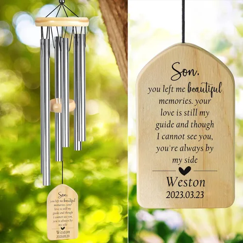 Vista 42 de Campanillas de viento conmemorativas – Regalos de condolencia para la pérdida de bebé – Regalos de pérdida de embarazo para madres