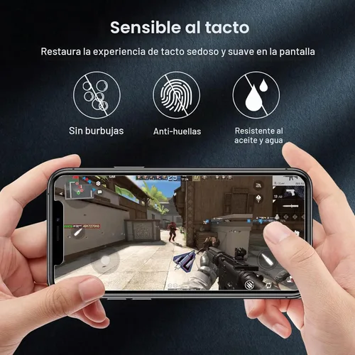 Vista 5 de WHPXJY Paquete de 2 protectores de pantalla de privacidad para iPhone 11 Pro Max y iPhone Xs Max, anti-espía, inastillable, película de vidrio