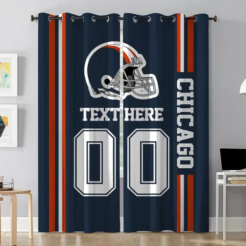 Vista 17 de Cortinas opacas personalizadas Arizona Juego de 2 paneles de cortinas opacas con aislamiento térmico para oscurecer la habitación, añade nombre