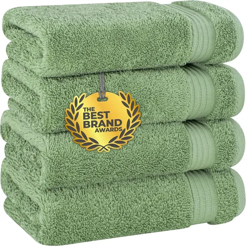 Vista 612 de Cotton Paradise 100% Cotton Turkish Washcloth Set for Bathroom, 4 Piece Soft Absorbent Small Hand Face Towels Wash Rags, Lilac