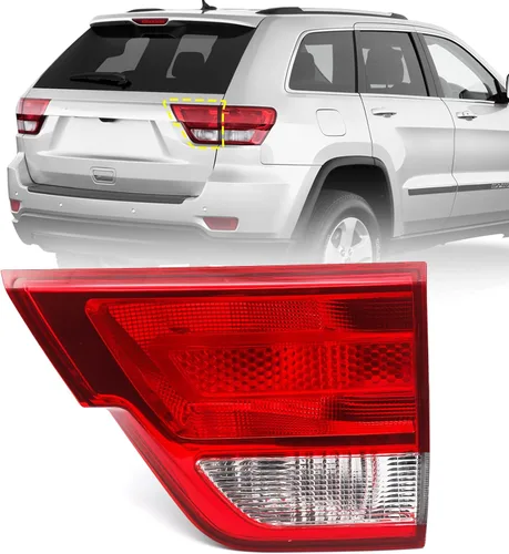 Vista 8 de Huray Luz Trasera Interior Izquierda Compatible con Jeep Grand Cherokee 2011-2013 Ensamblaje de Lámpara de Luz Trasera del Lado del Conductor
