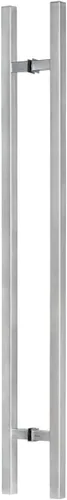 Square H-Type Door Pull 84" Satin (85mm Bolt)