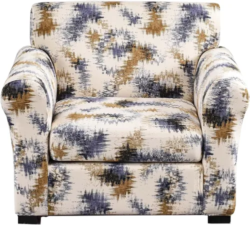 Vista 97 de Fundas elásticas para sofá de 1/2/3 cojines, funda estampada con fundas de cojín de asiento separadas, fundas de sofá lavables, protector de muebles