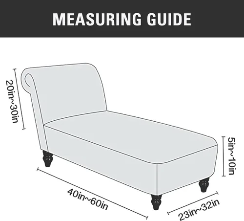 Vista 3 de IMYOGI Fundas elásticas para sofá de alta elasticidad, funda para diván Longue sin brazos para sala de estar, antideslizante, lavable, protector