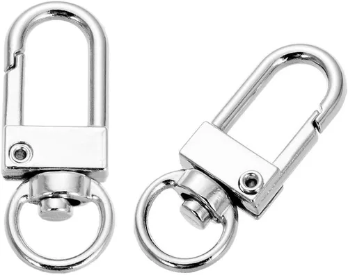 Vista 7 de GBSTORE 10 piezas de cierres giratorios de langosta accesorios de hardware de hebilla giratoria para perro, resorte de metal, cierres de gancho
