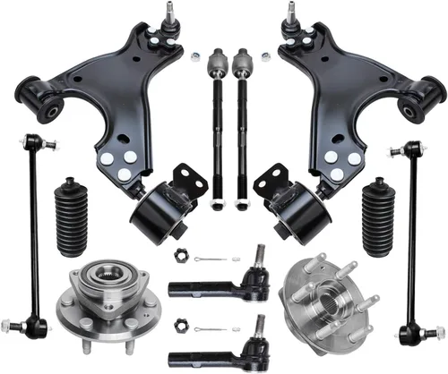 Vista 533 de Detroit Axle - Kit de cubos de rodamiento de rueda delantera de 6 piezas para Dodge Dart 2013-2016, Chrysler 200 2015-2017, 2 cojinetes de rueda