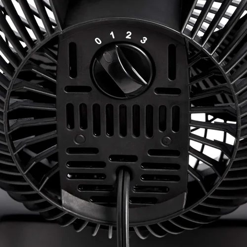 Vista 4 de Amazon Basics Ventilador circulador de aire, ventilador de escritorio para dormitorio, hogar y oficina, con cabezal de inclinación de 90 grados, 3