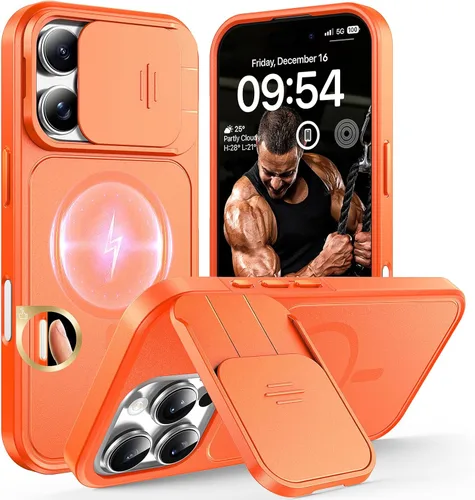 Vista 274 de TOCOL Funda para iPhone 11, compatible con Magsafe, protección completa de cámara, imanes integrados, protección contra caídas, funda translúcida