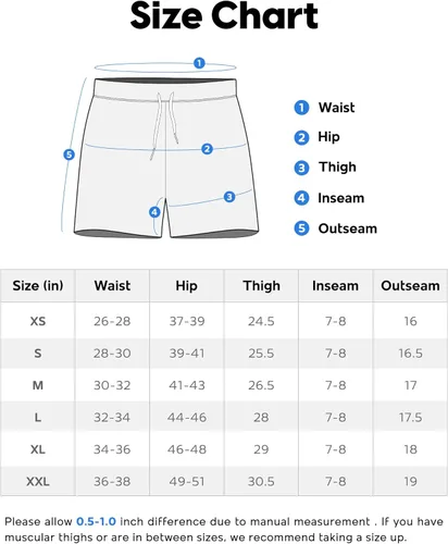 Vista 6 de Maamgic Traje de baño estilo pantalones cortos, bermuda, para hombre, 2 en1, de 7 pulgadas, para natación