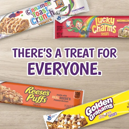 Vista 7 de Cinnamon Toast Crunch and REESE'S Puffs - Barras de cereales, paquete variado, barras de aperitivos, 28 unidades, 23.8 onzas